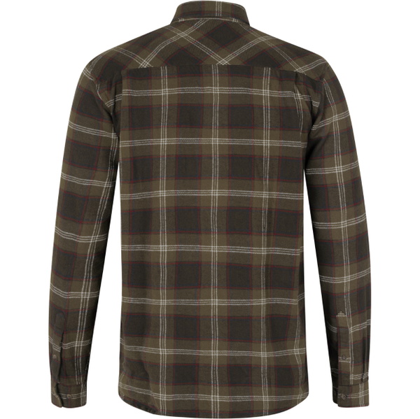 2025 Seeland Mens Glen Flannel Shirt 4030280110 - Pine Green / Dark Navy Check